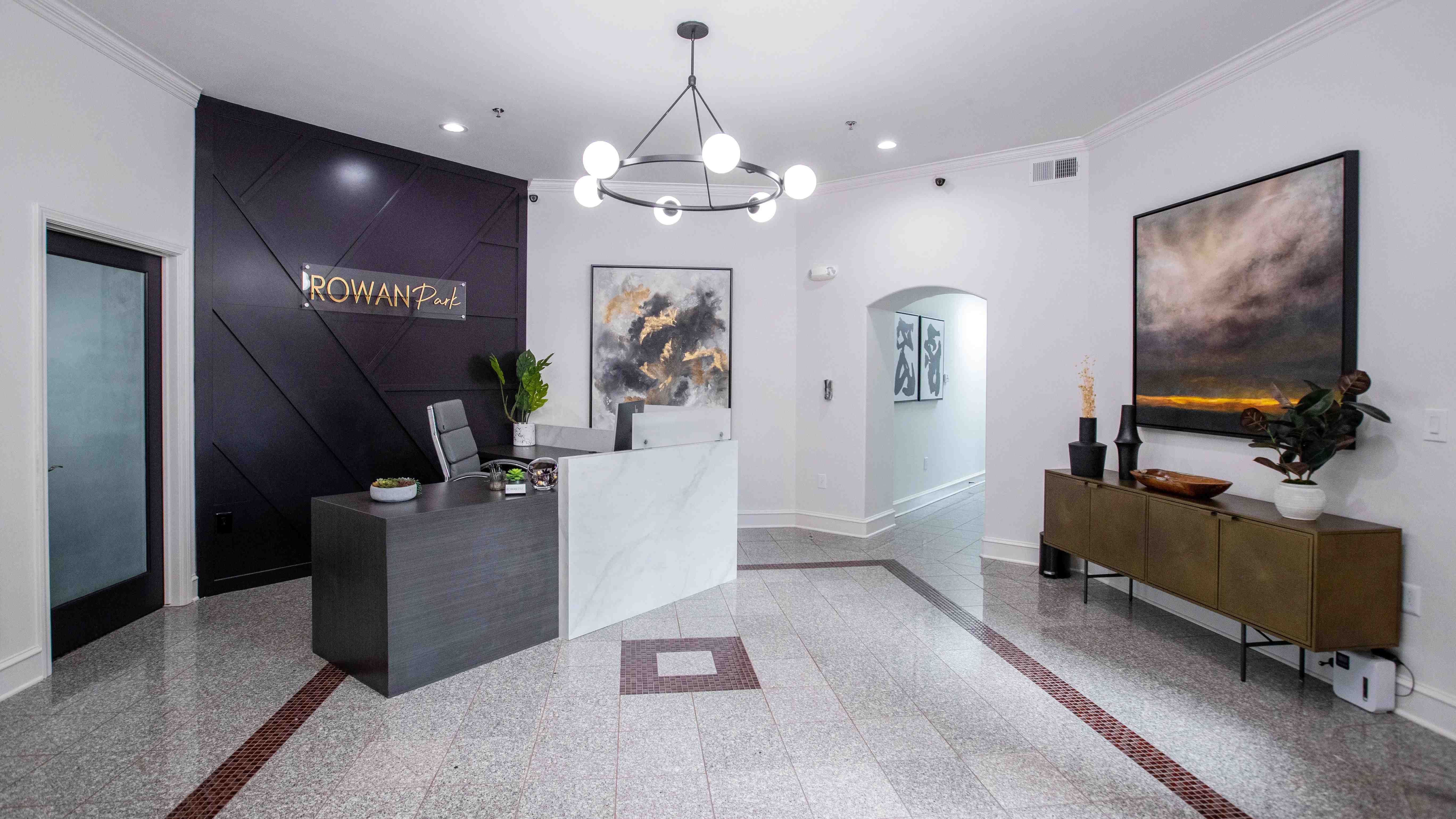 Find your new dream apartment community with our friendly staff in the inviting ambiance of our newly renovated clubhouse and leasing area. 