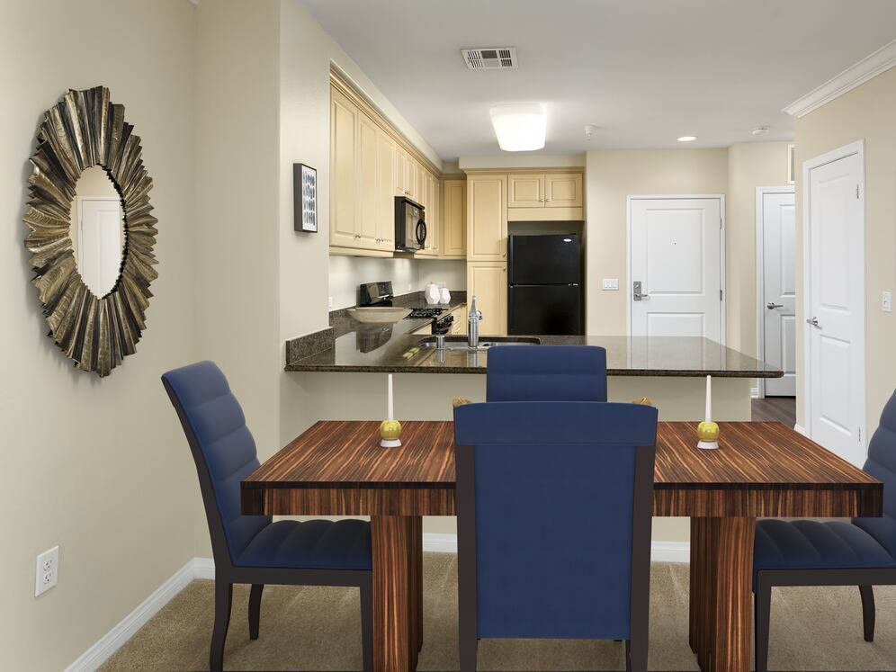 Classic Package I dining area and kitchen