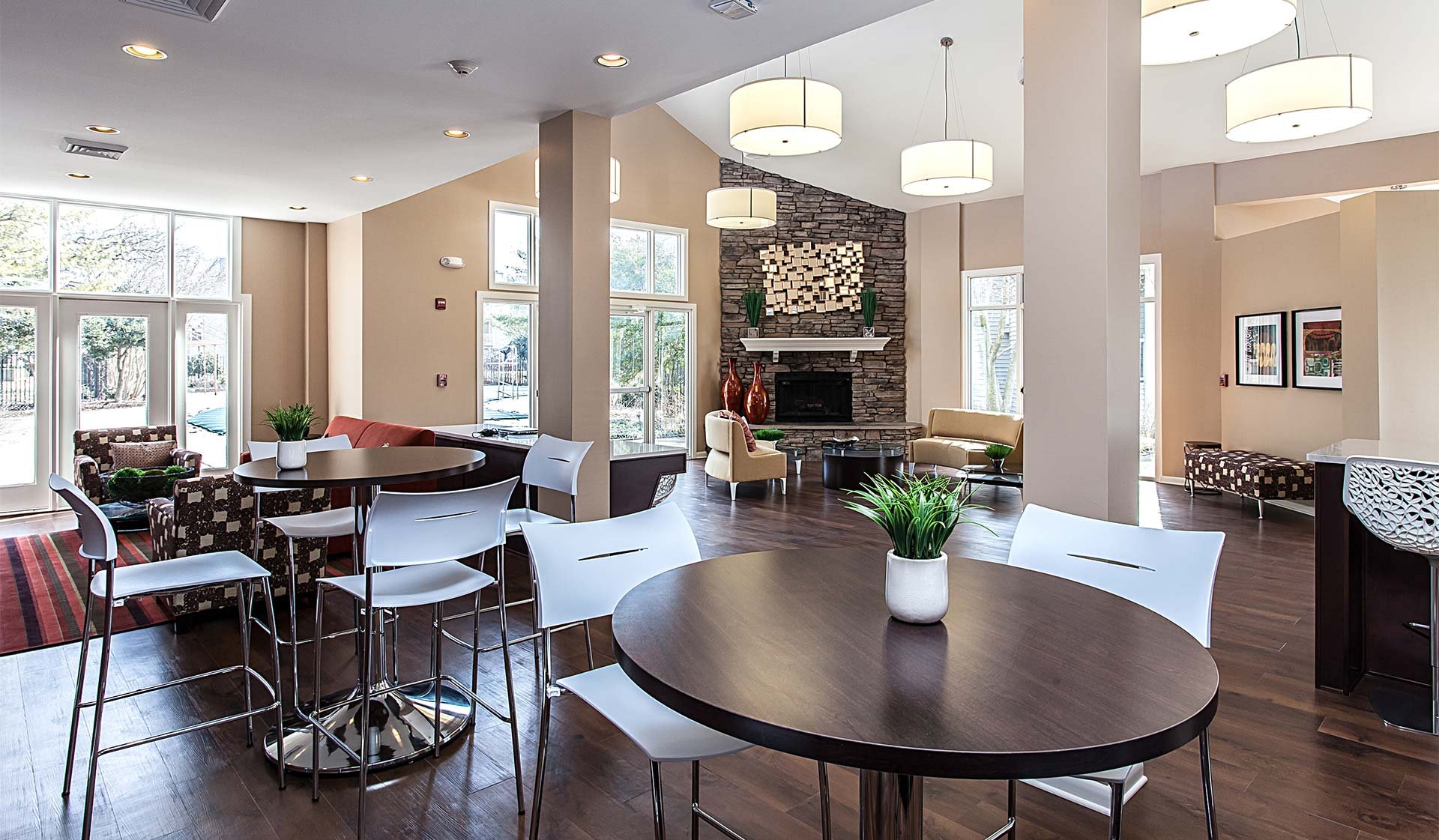 Plenty of seating in our clubhouse