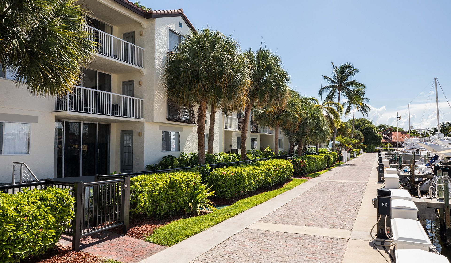Easy Access to the marina from your private patio