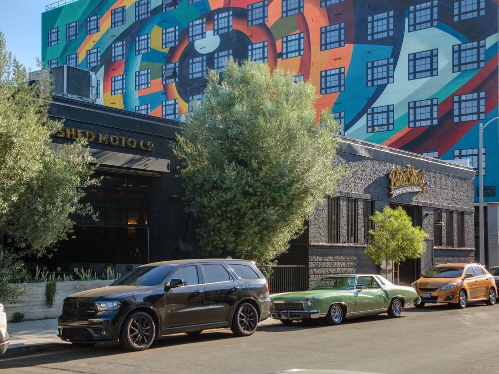 Next door to Bike Shed Moto Co. cafe