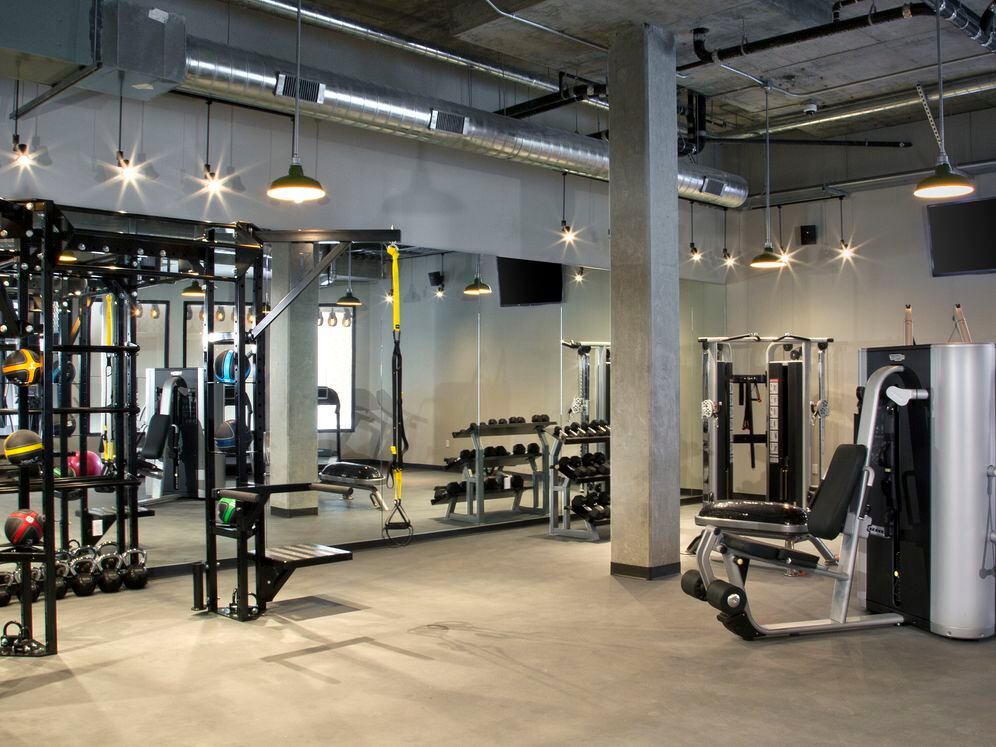 Fully loaded fitness center with strength equipment