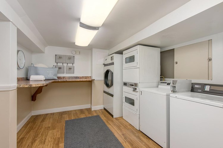 Each of our 2 buildings has its own laundry room with 5 machines so say goodbye to laundromat lines!