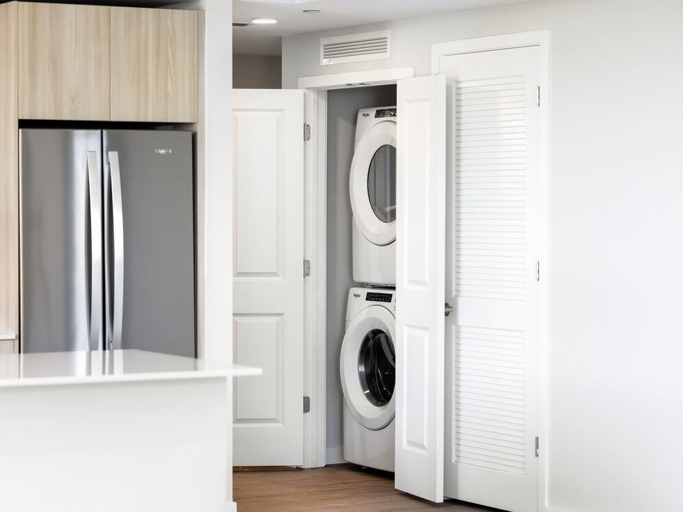 Upgrade Collection I with stacked in-unit washer/dryer