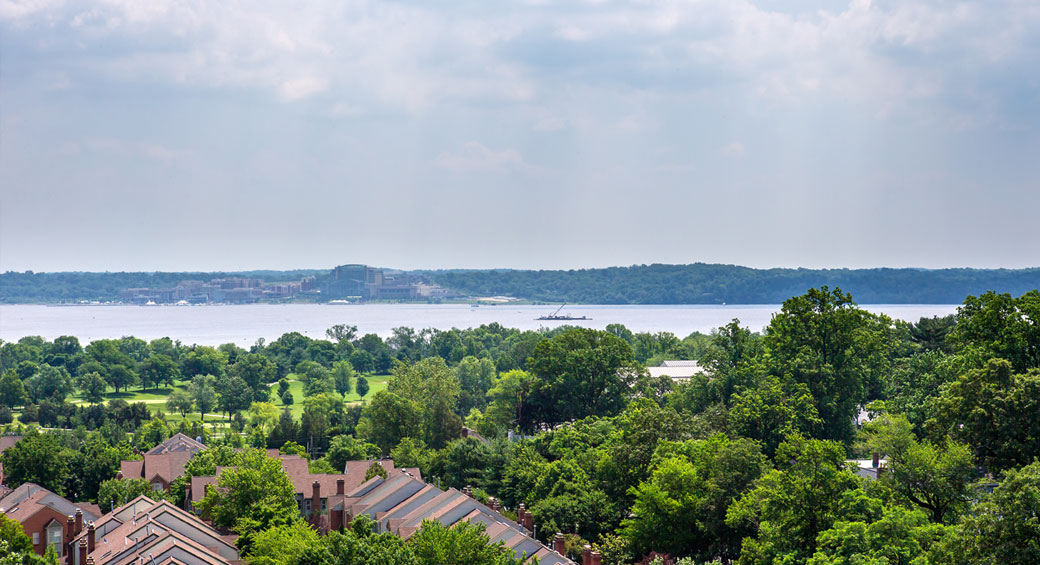 Views of the National Harbor from Huntington Gateway.