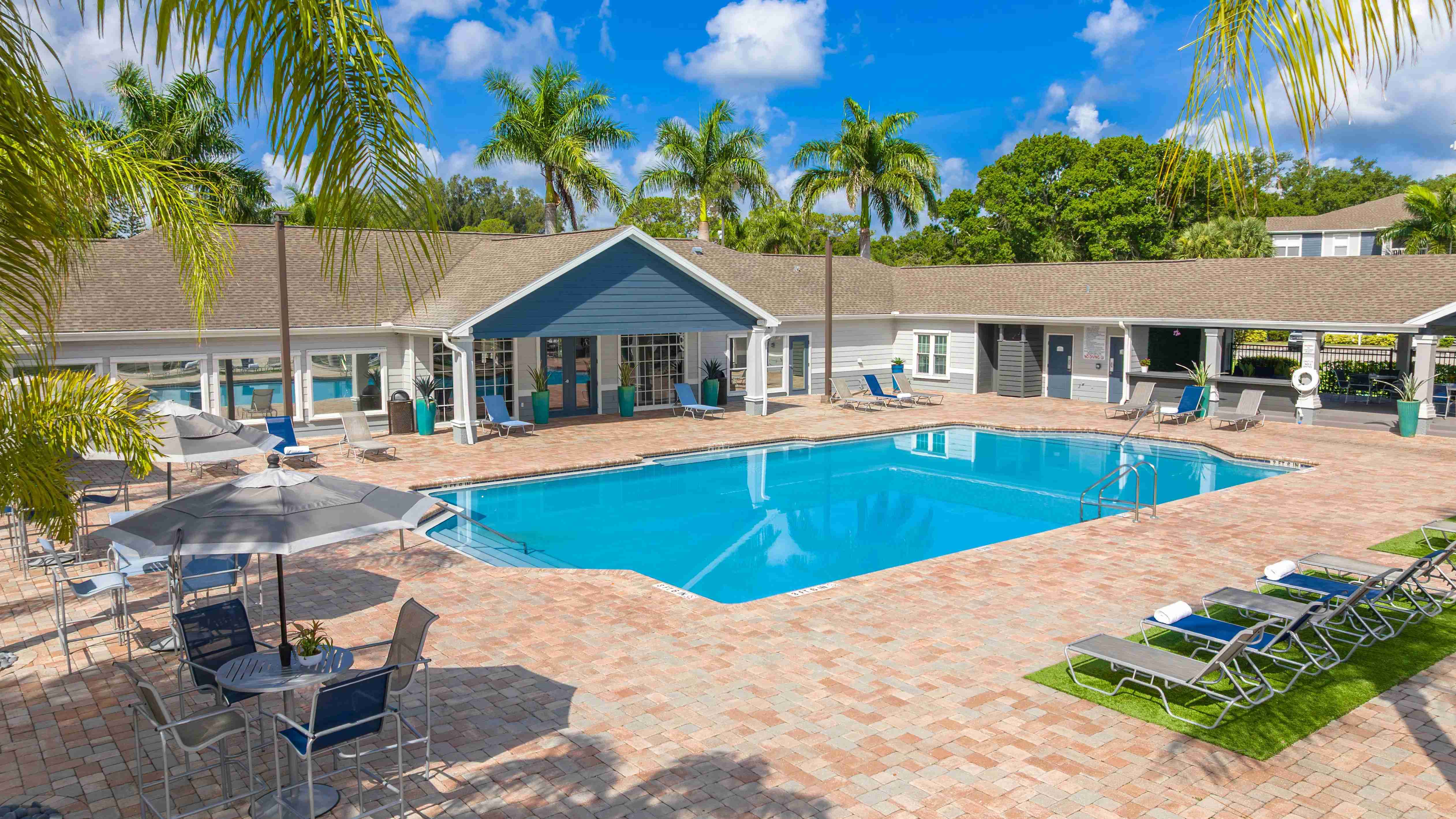 Enjoy every sunny day by our crystal-clear pool or lay out on the expansive sundeck complete with comfortable seating and tropical surroundings.