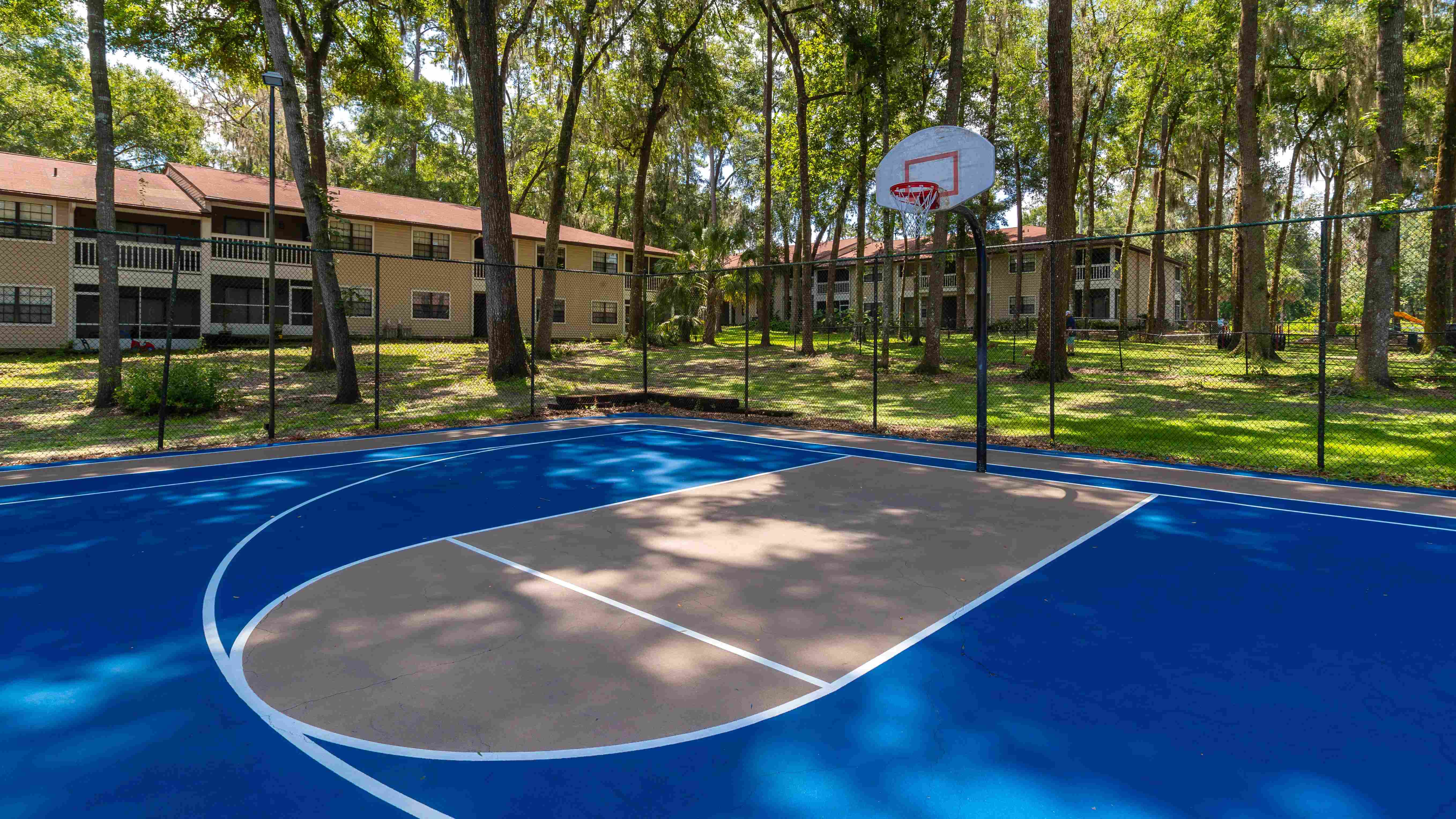 Play a game of basketball with friends and neighbors on our on-site basketball court, where the fun never ends.