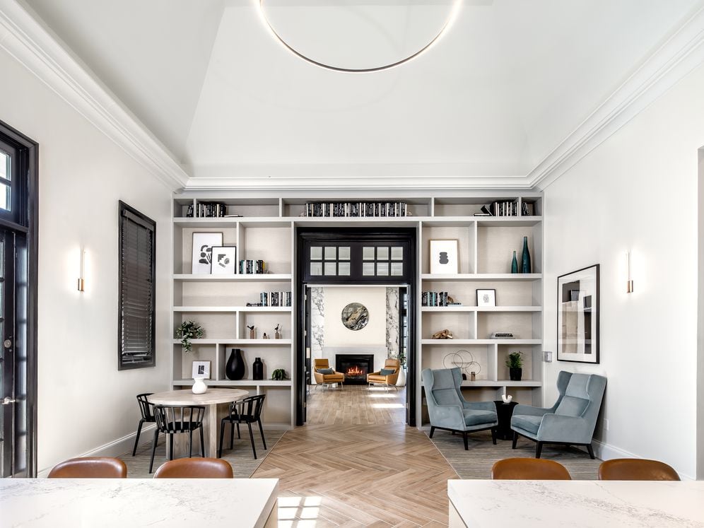 Leasing office and resident lounge