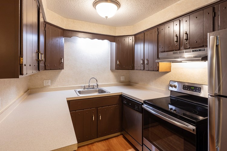 Spacious kitchens with ample counter room