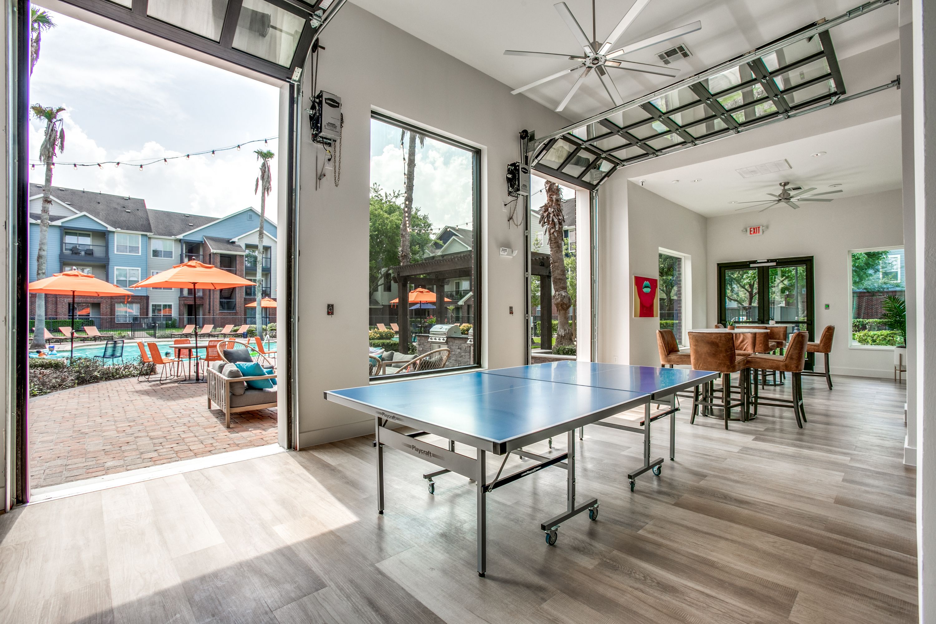 Ping Pong and Shuffle Board available.