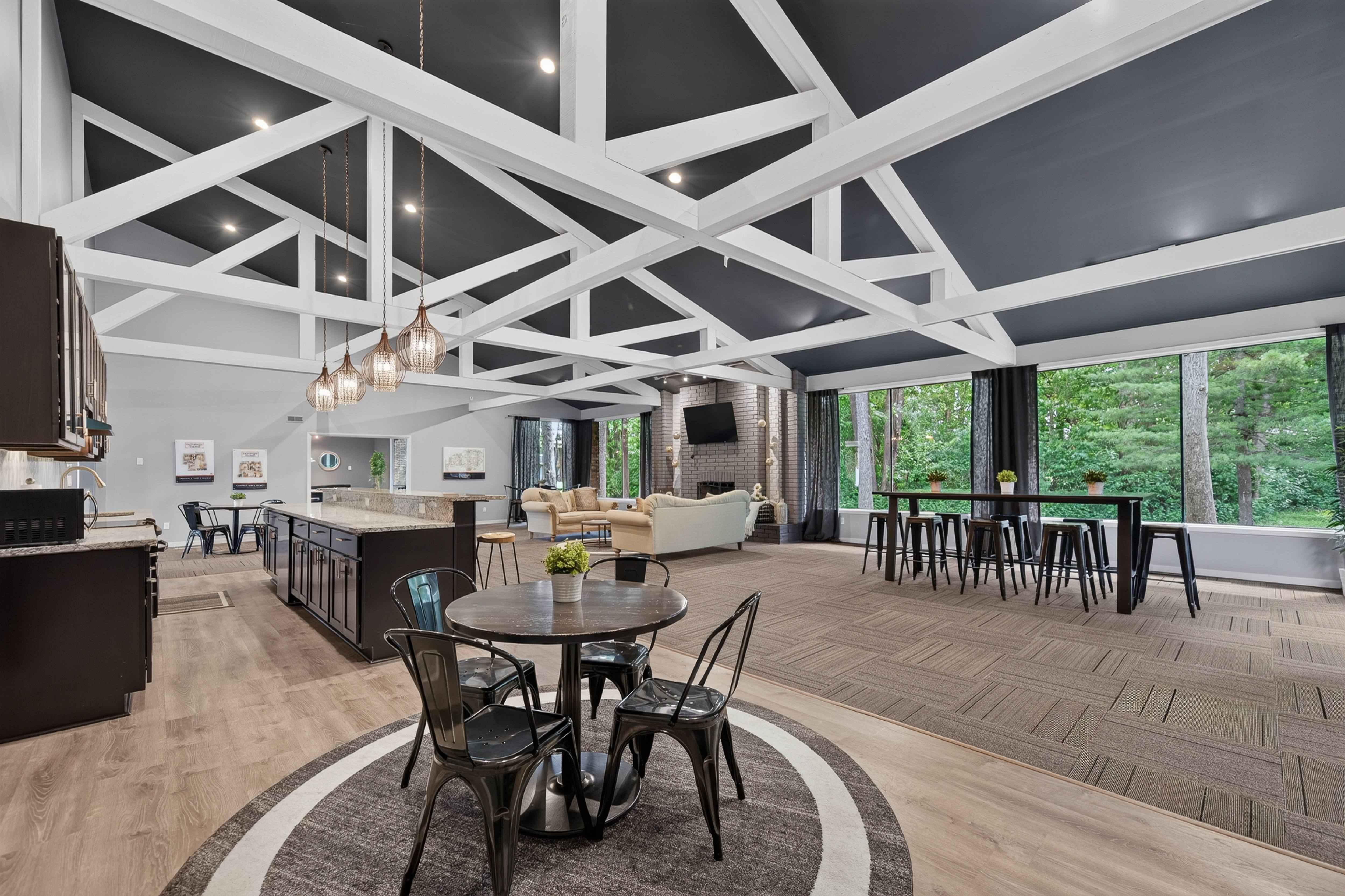 Resident lounge at Eastwood Village Apartments in Clinton Township, MI.