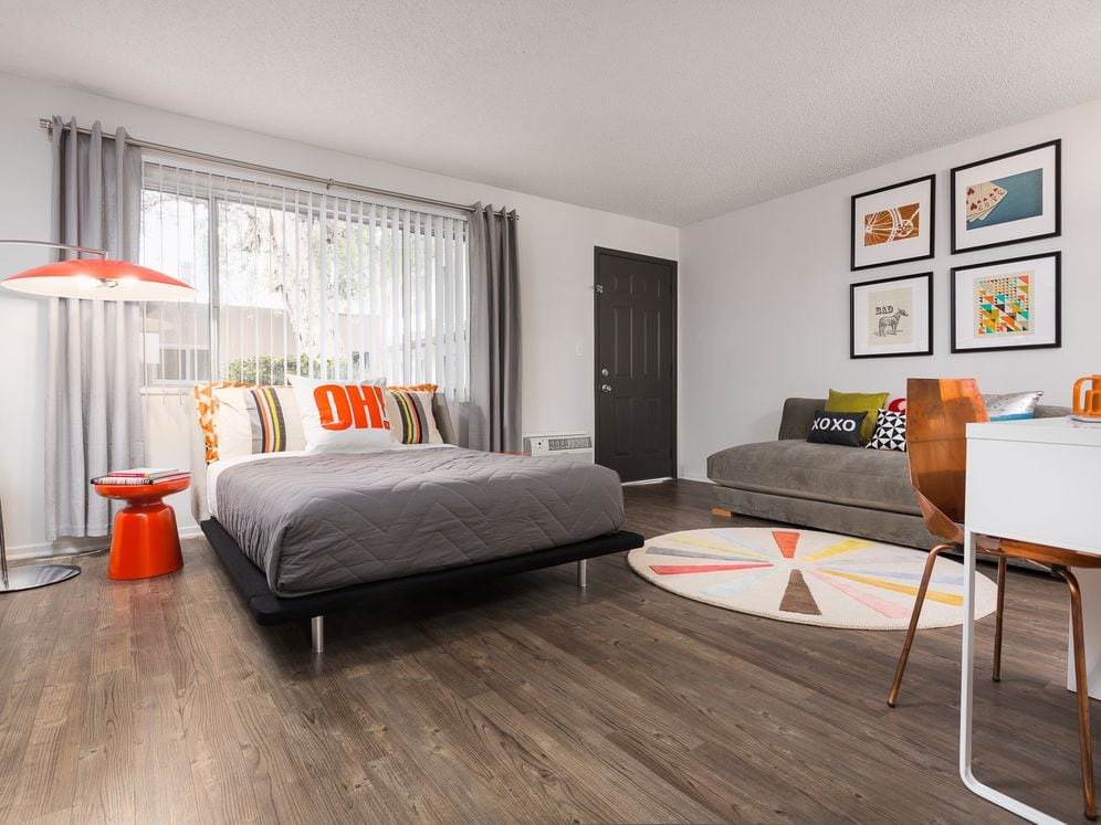 Classic Package II living area with hard surface flooring (select homes)