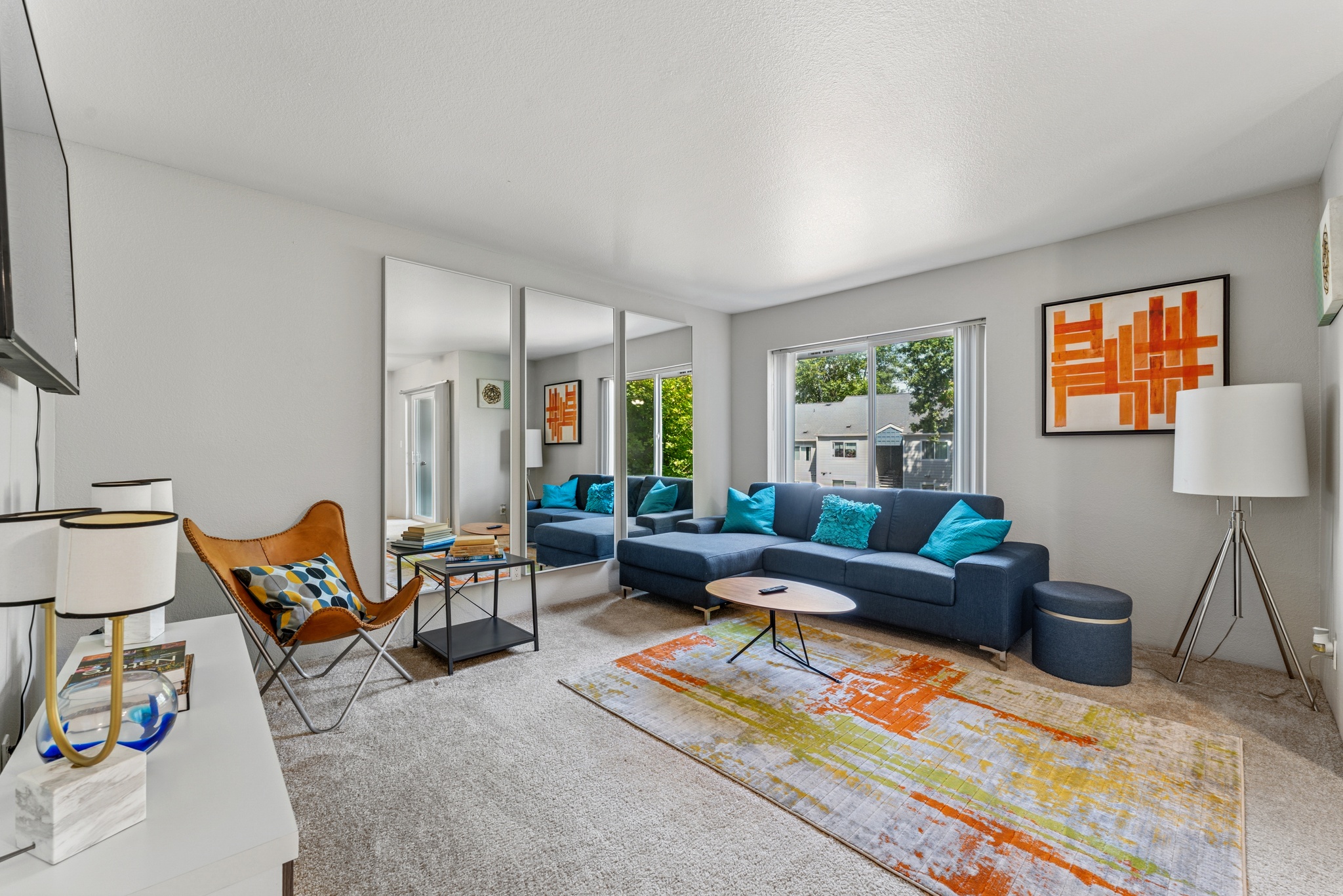 Living Room | 2-Bedroom | Clermont