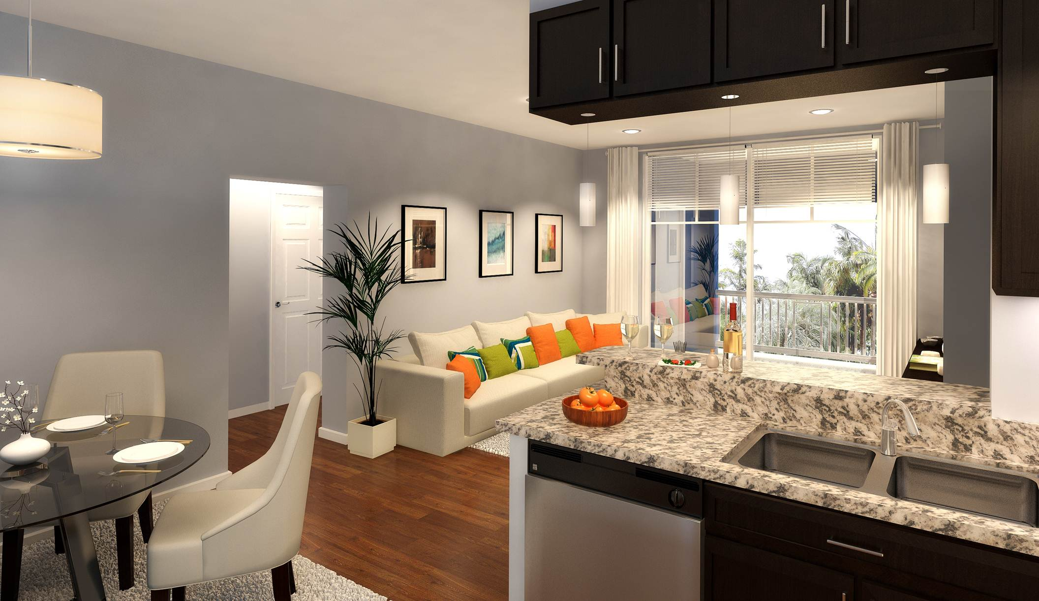 Blu Interior Rendering