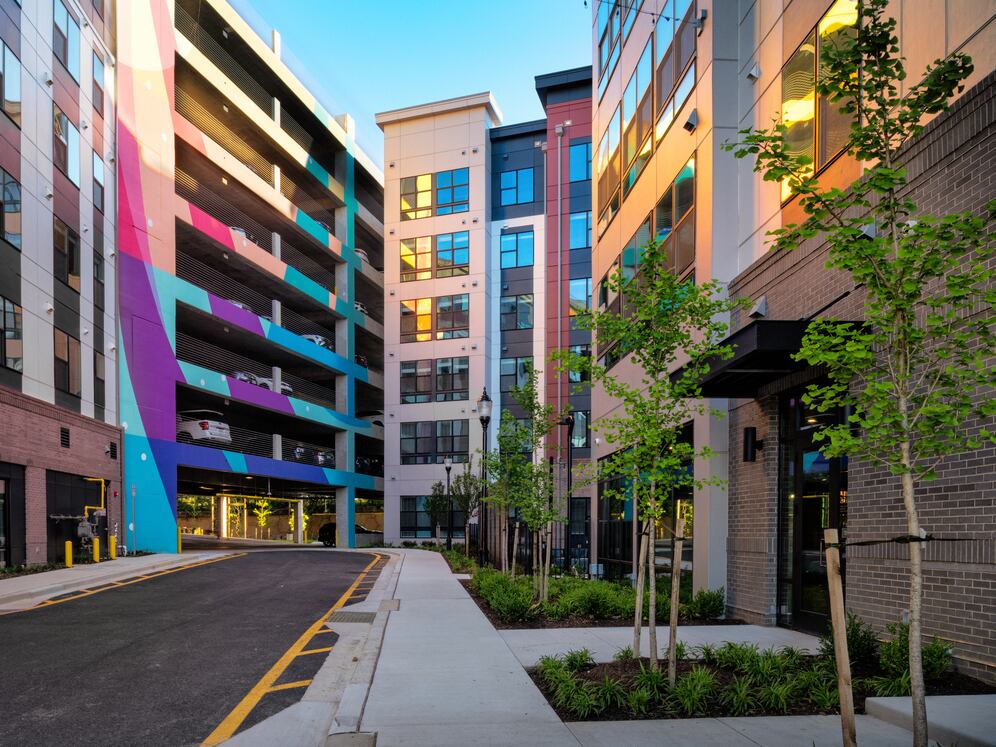 Resident parking garage