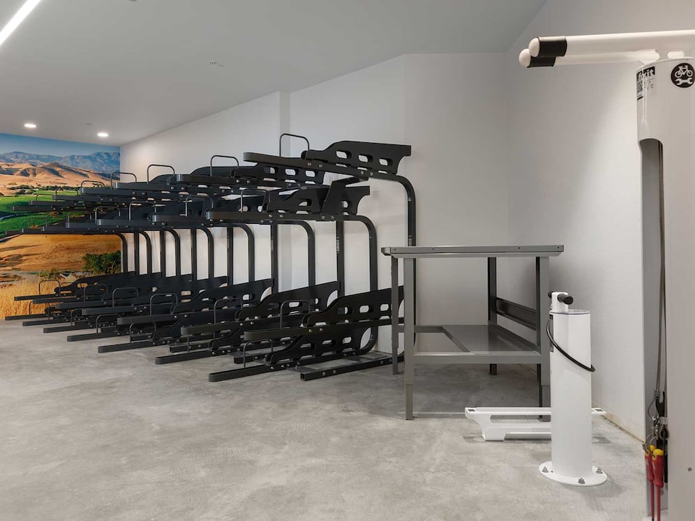 Phase II Bike storage and bike repair room
