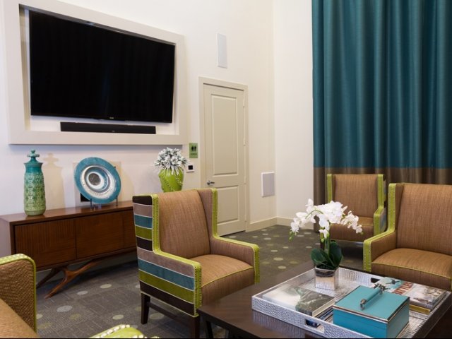 Flat Screen T.V in Media Center