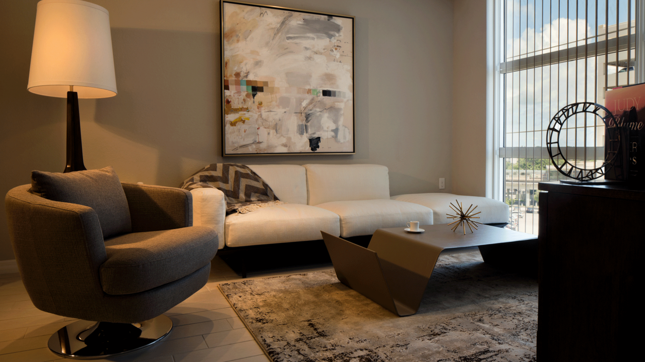 Large living areas with oversized windows.