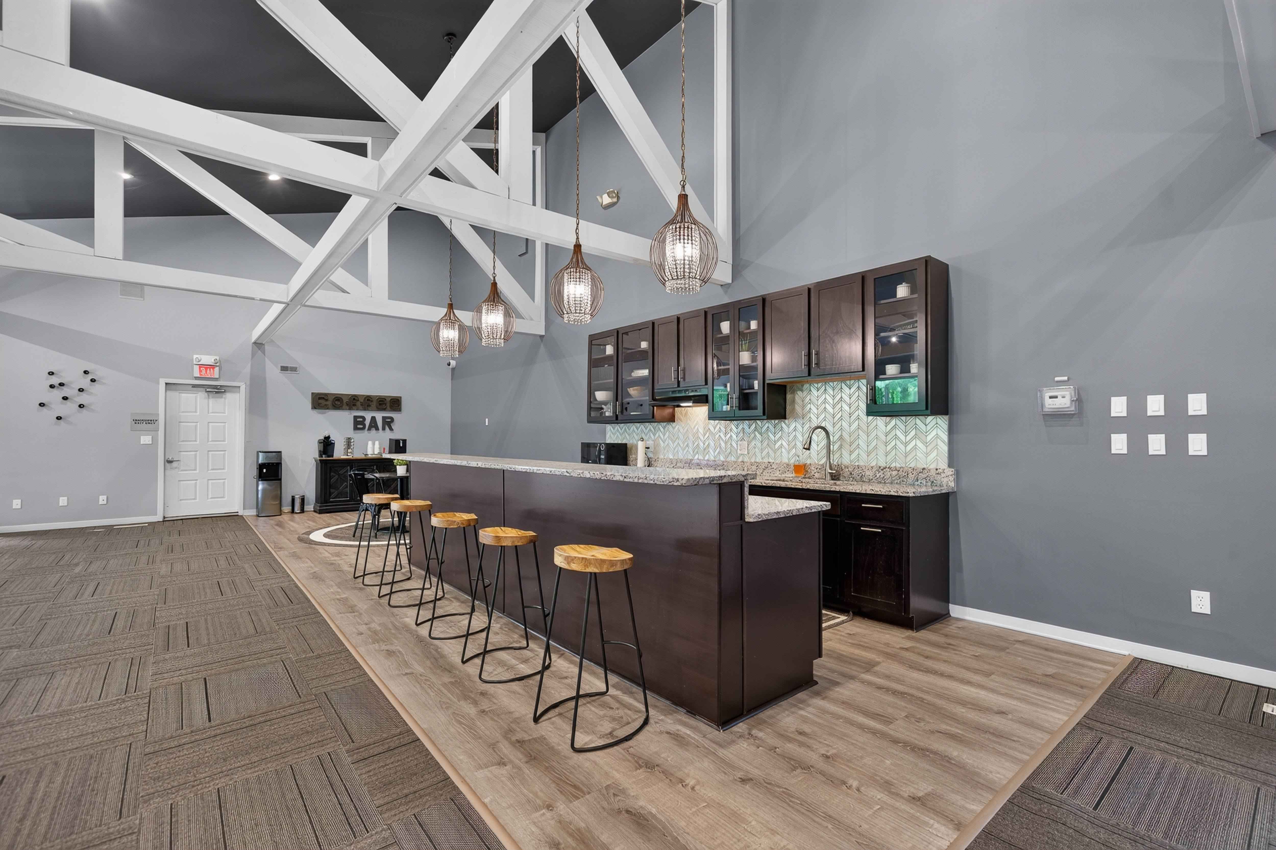 Luxury clubhouse at Eastwood Village Apartments in Clinton Township, MI.