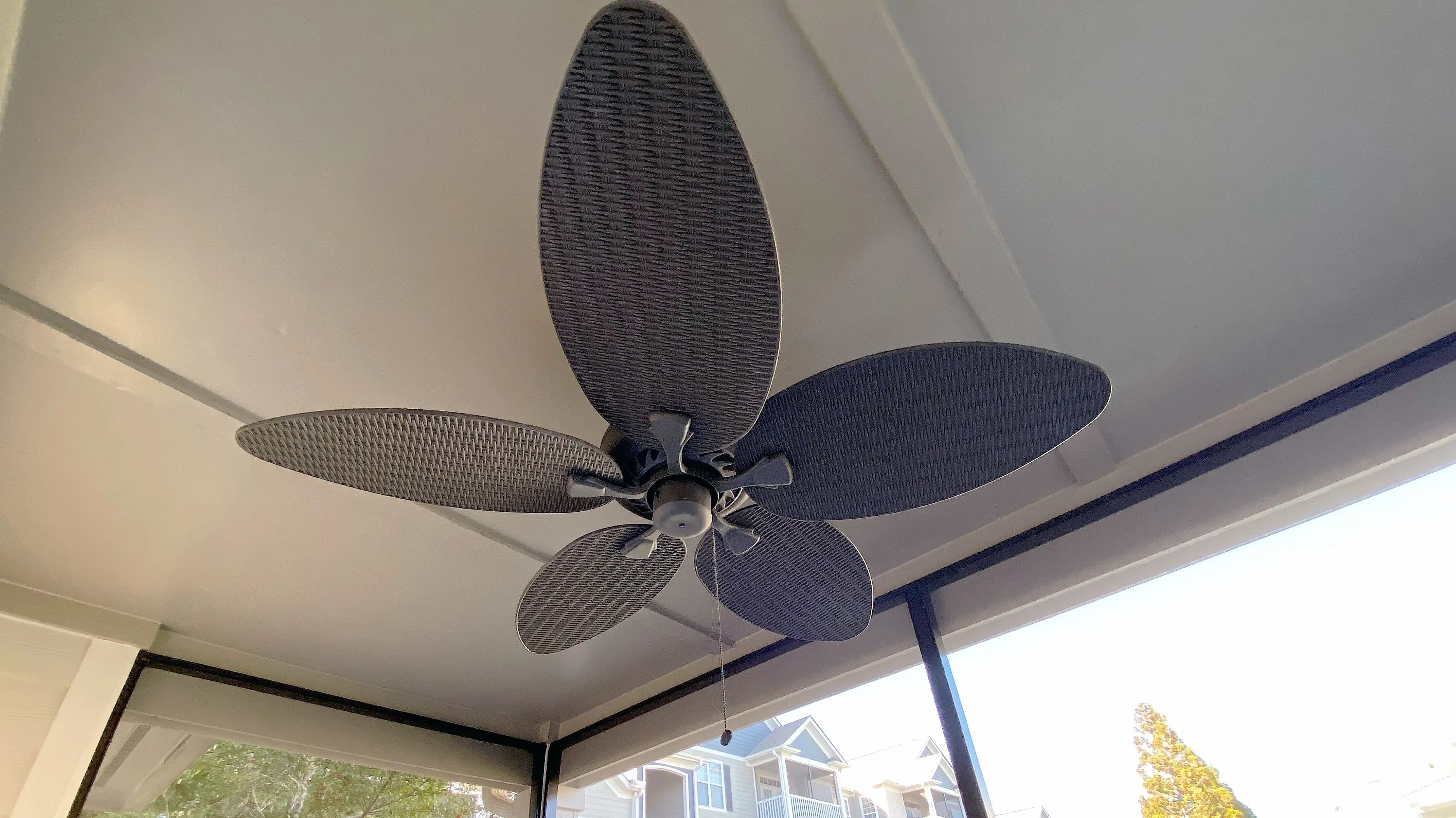 Stay cool and relaxed with the breezy comfort that our outdoor patio fans provide on every screened-in patio.