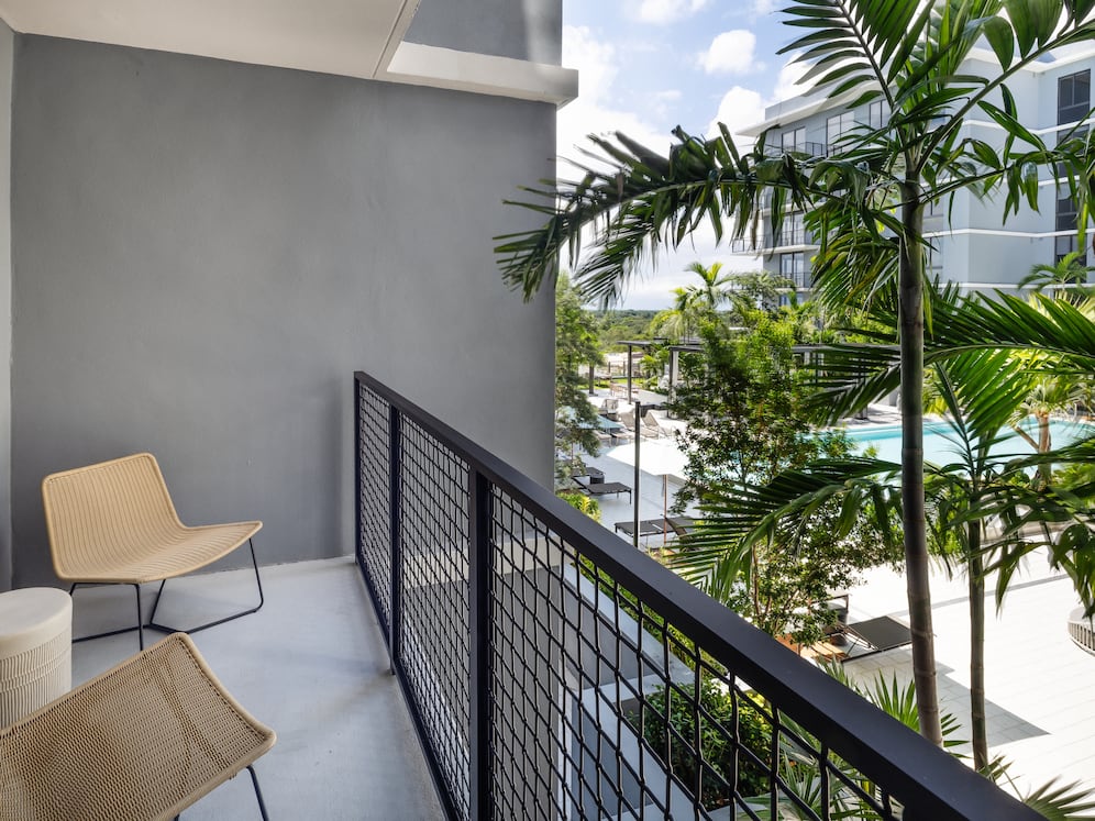 Private balcony or patio (select apartments)