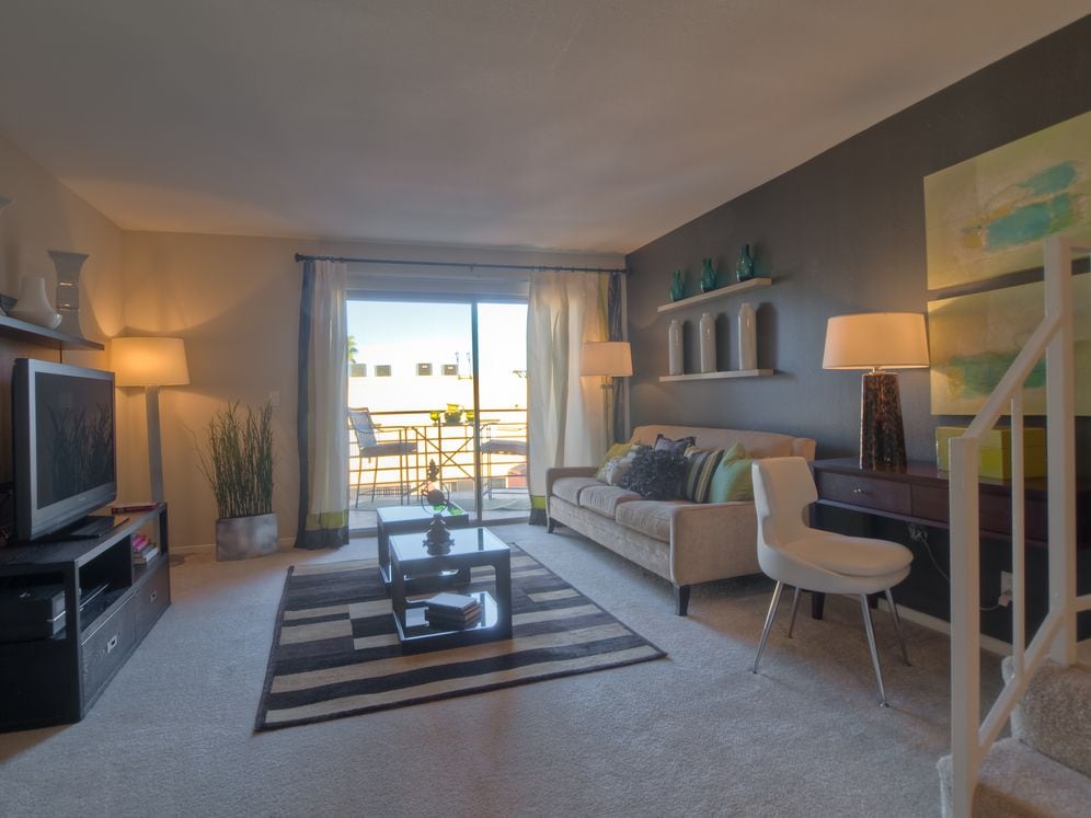 Classic Package living room with carpet