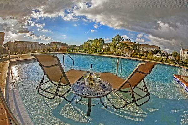 Submerged sundeck 