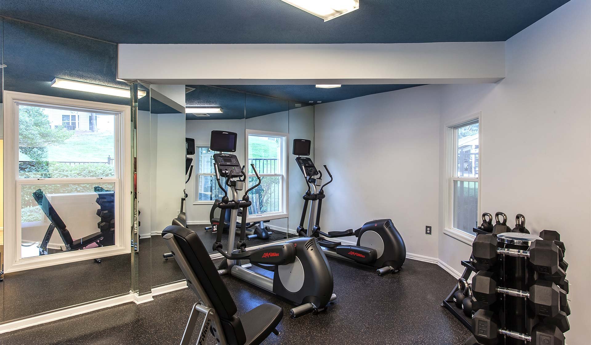 Fitness center is open 24 hours