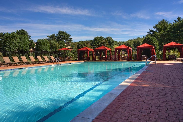 Take a dip in our outdoor swimming pool