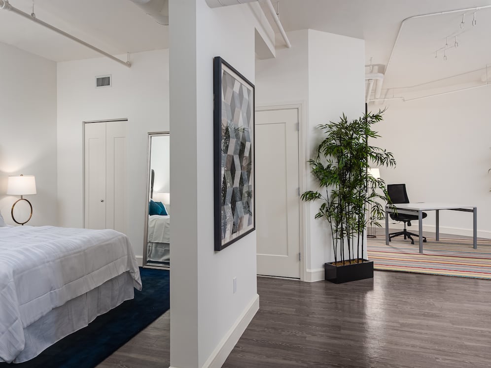 Loft Building bedroom and living area