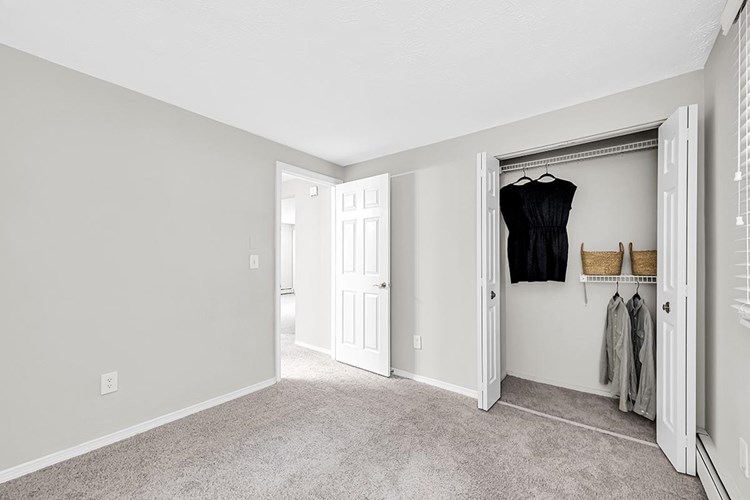 All bedrooms include closets with built-in organizers.