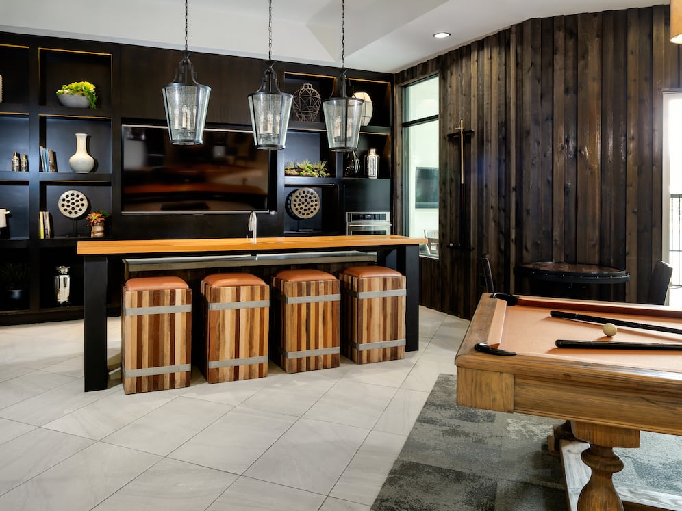 Lounge with billiards