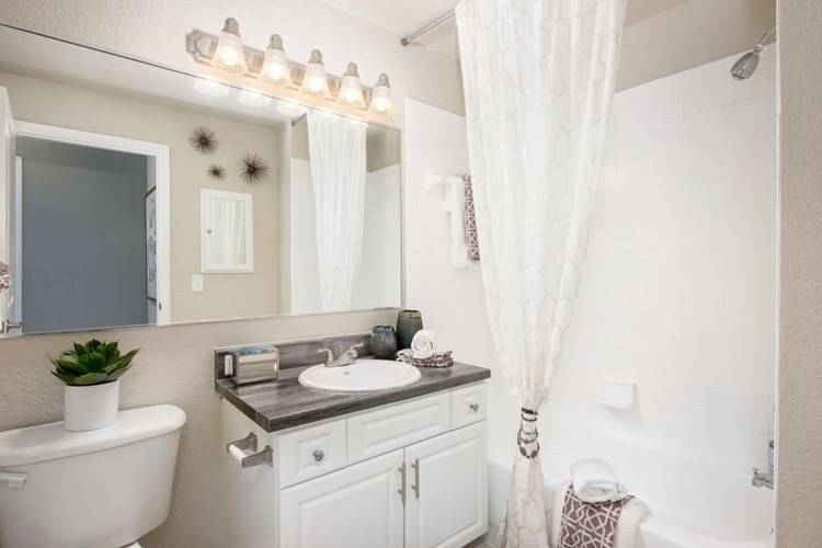 Master bedrooms also feature a master bathroom.