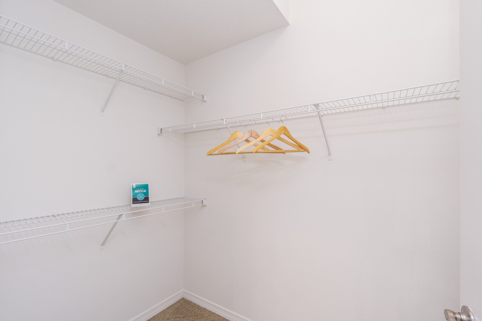 Walk-in closet at The Residence at Barrington in Aurora, OH
