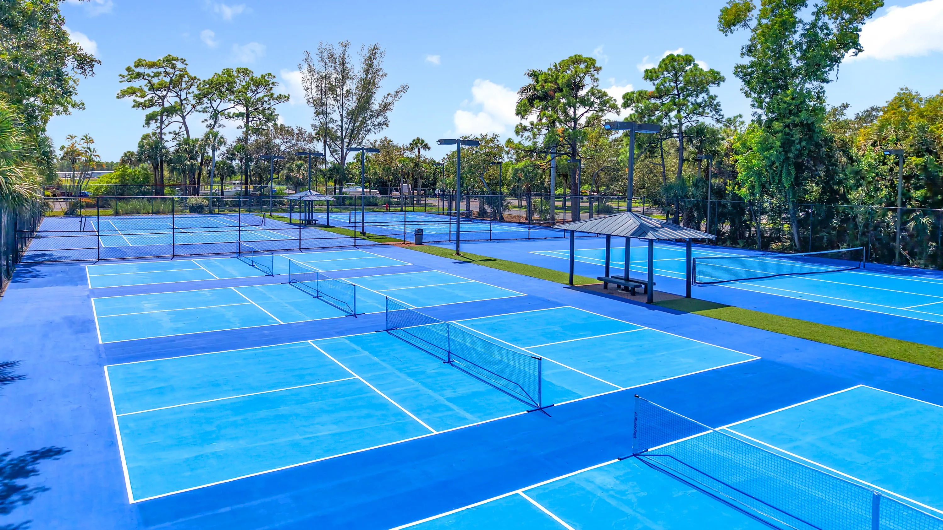 Take advantage of our expansive tennis court complex, designed for both casual play and competitive matches under Florida’s beautiful blue skies.