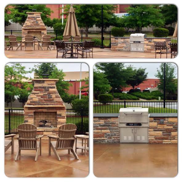 Fireplace & Built-in Grilling Station