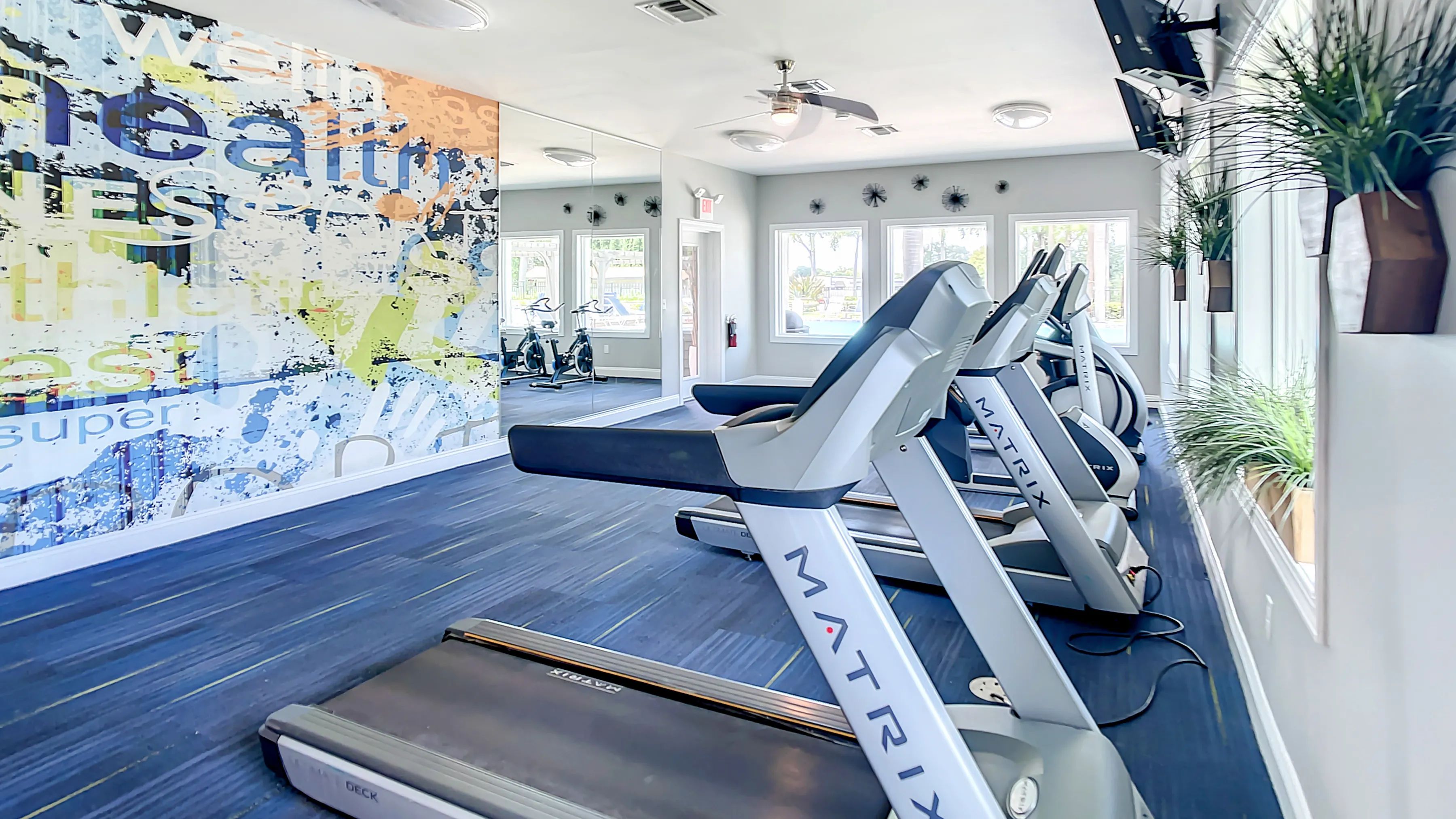 Our 24-hour fitness center awaits, equipped with top-notch cardio machines for your energizing workouts.