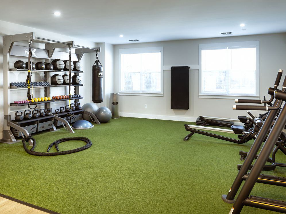 State-of-the-art fitness center with strength equipment