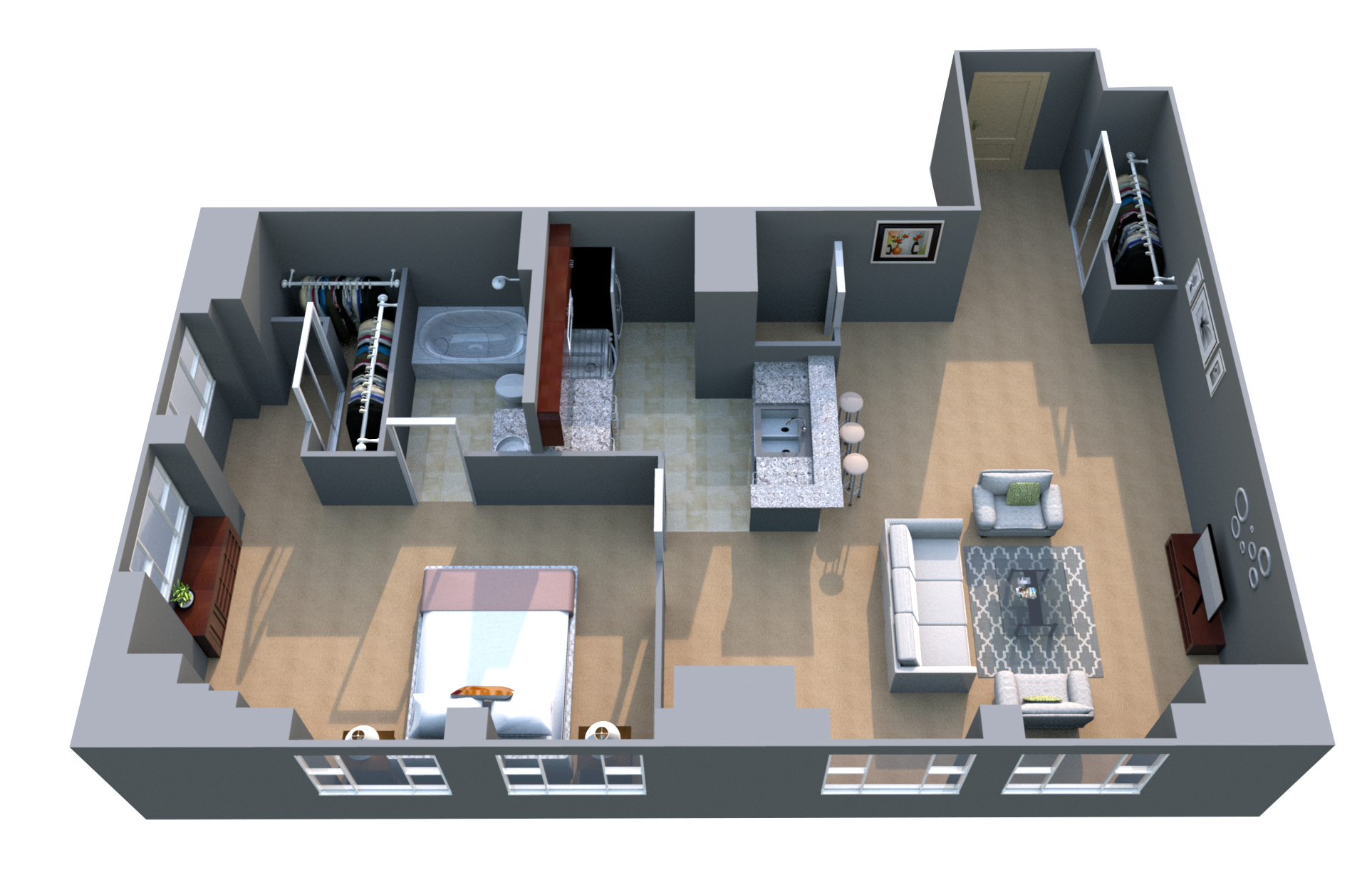 The Apartments at Charles Plaza Image 1