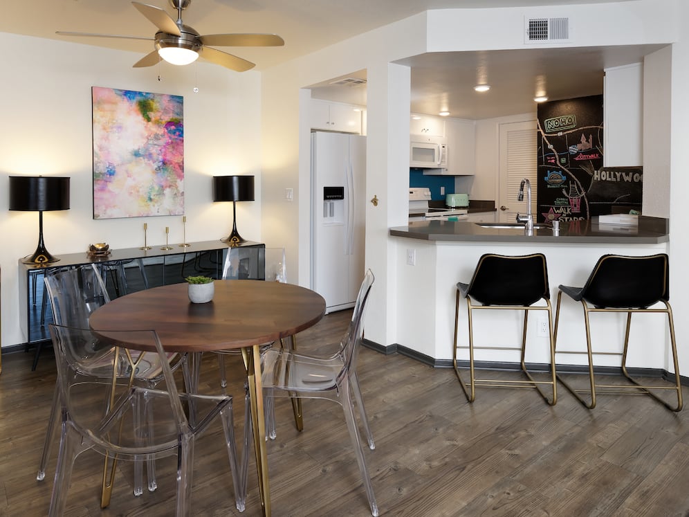 Standard Apartment Kitchen and Dining Area