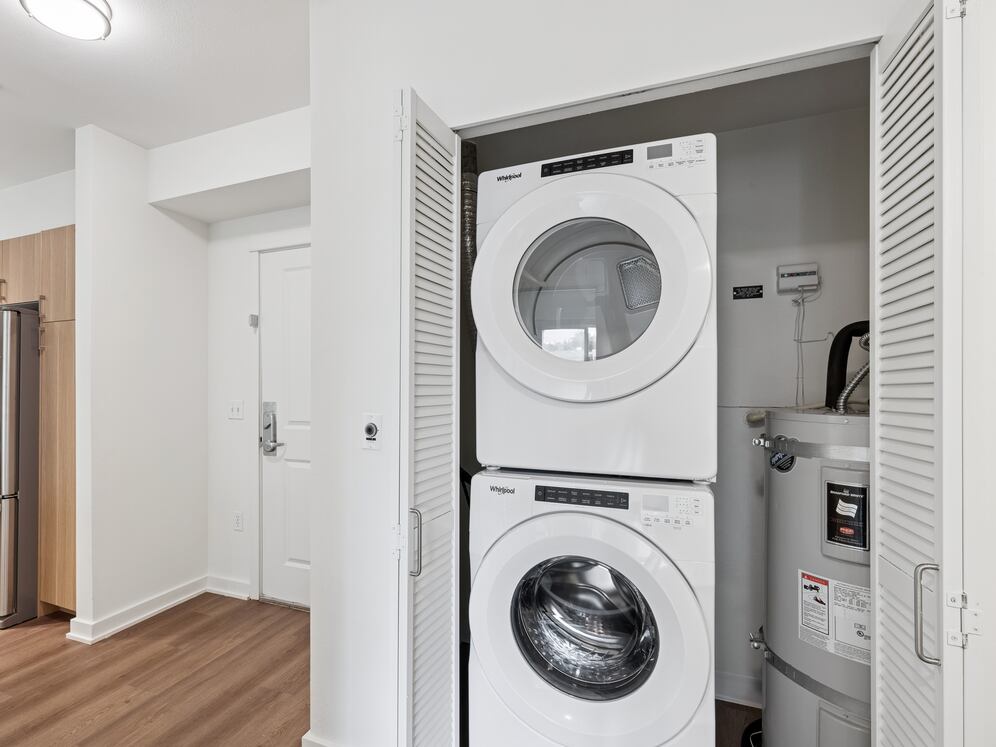In-unit washer and dryer