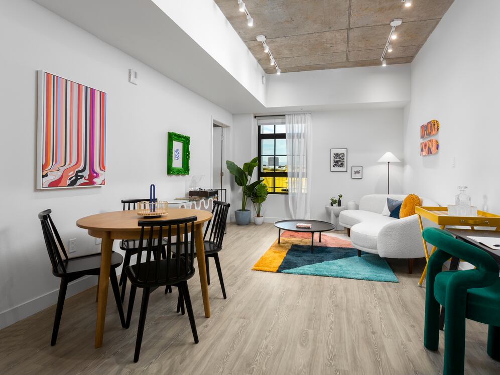 Finish Package II Living and dining areas with hard-surface flooring throughout