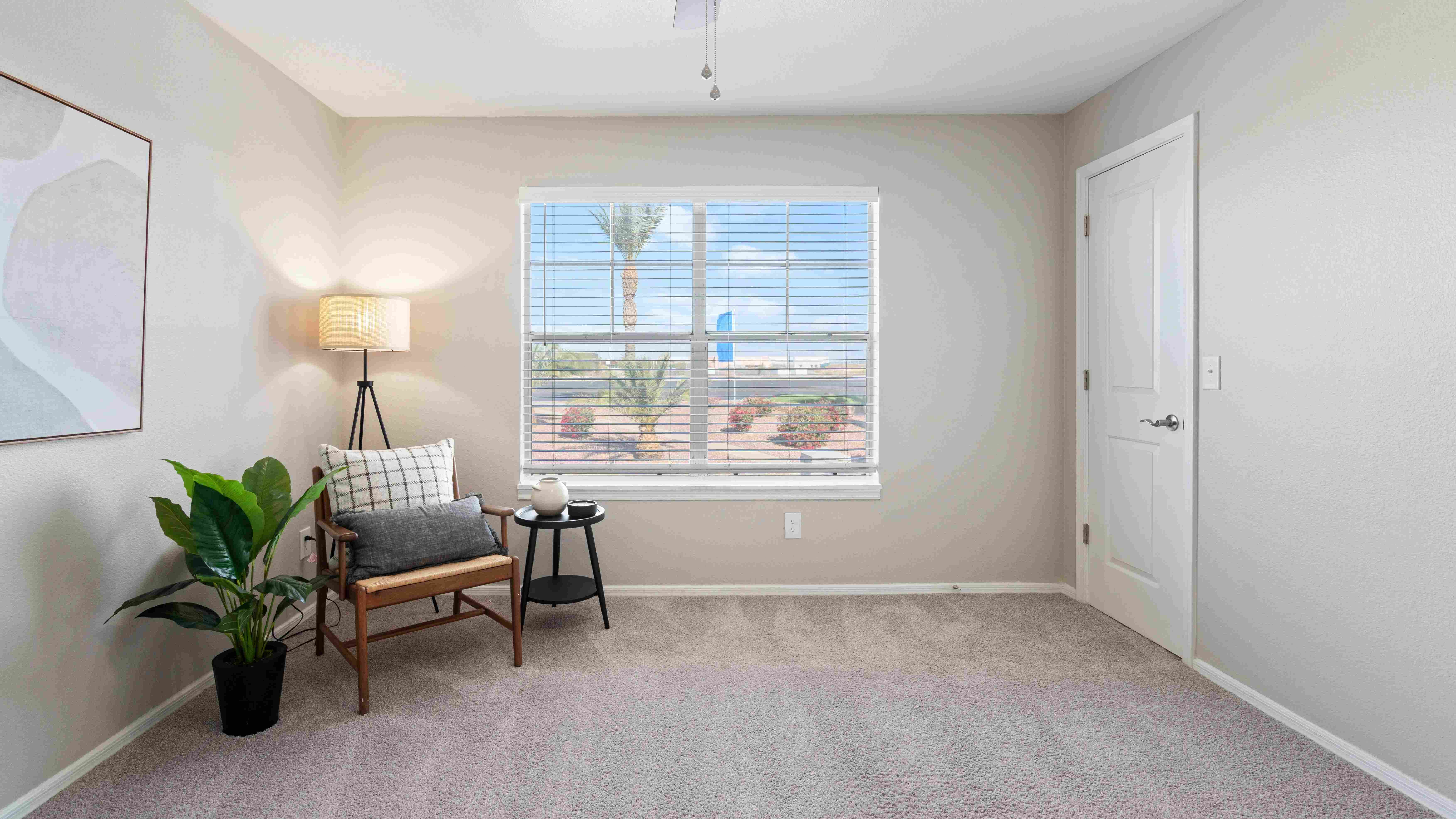 Enjoy natural light and a spacious layout in this inviting bedroom, designed for comfort and relaxation at Sedona Peaks.