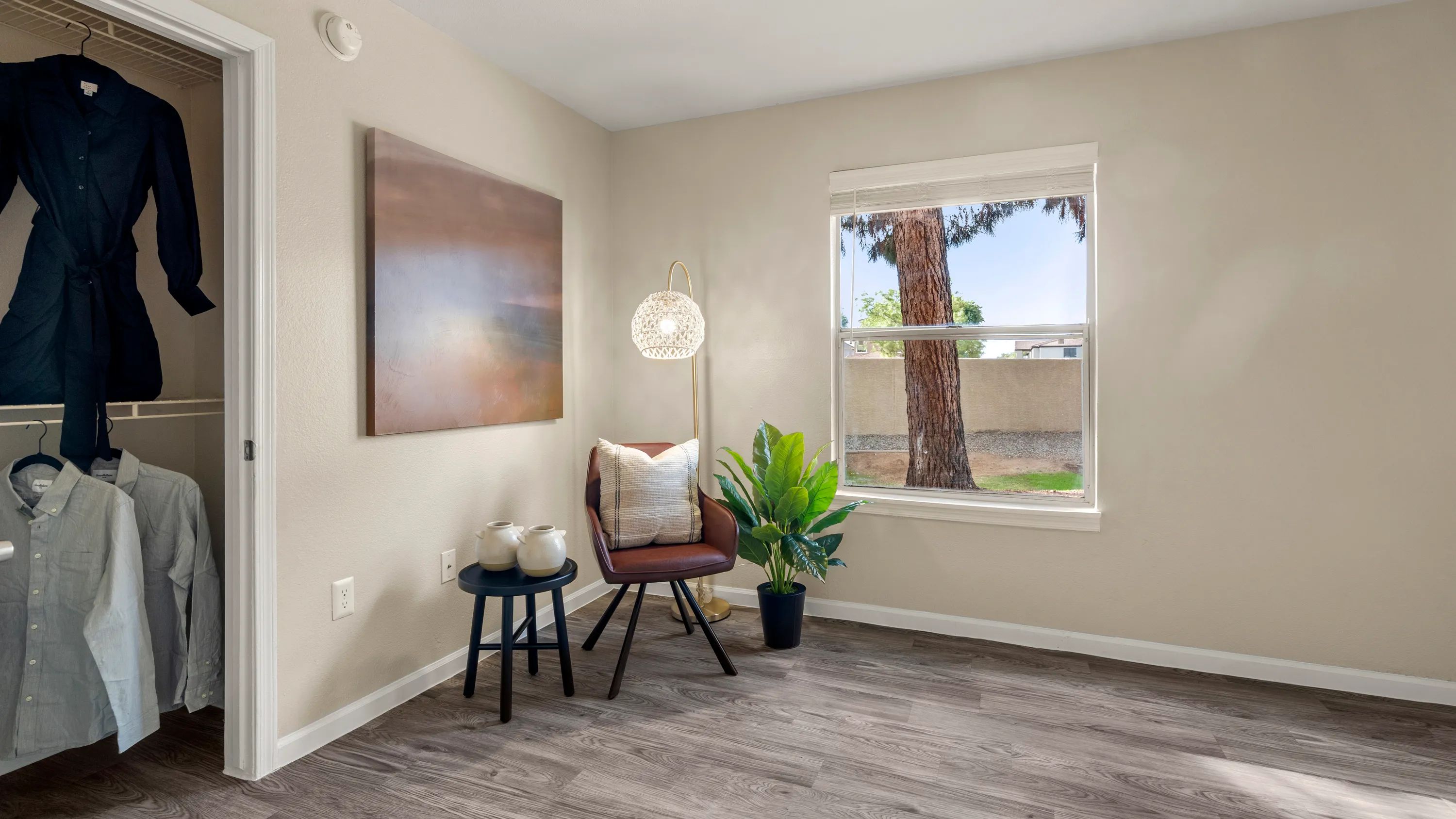 Each guest bedroom boasts ample square footage and generous closet space.