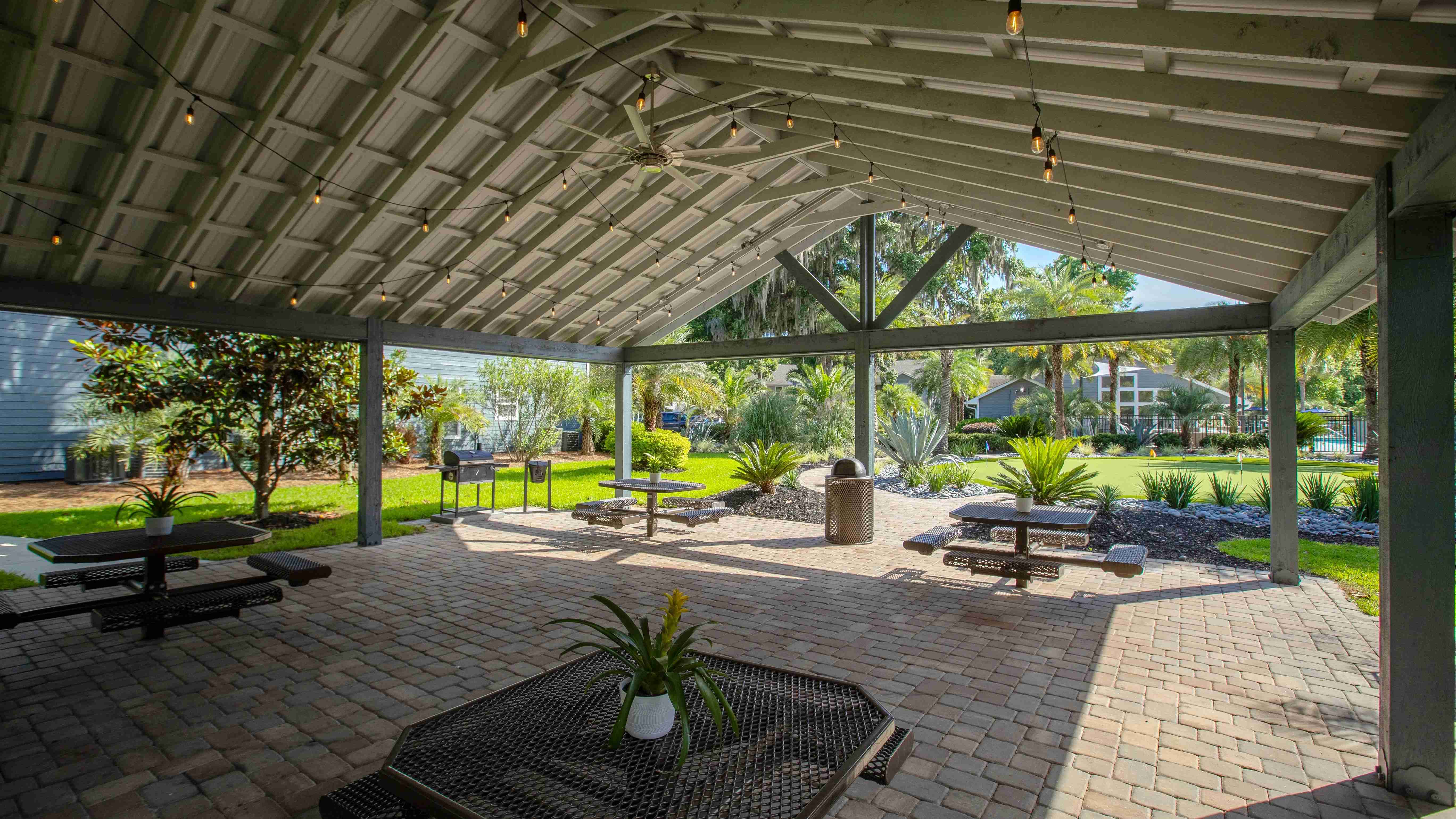 Step inside the pavilion at Emerson Isles and discover a magical setting perfect for gatherings and quiet moments alike.