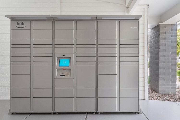 Retrieving your packages just got easier with our Amazon hub package lockers!