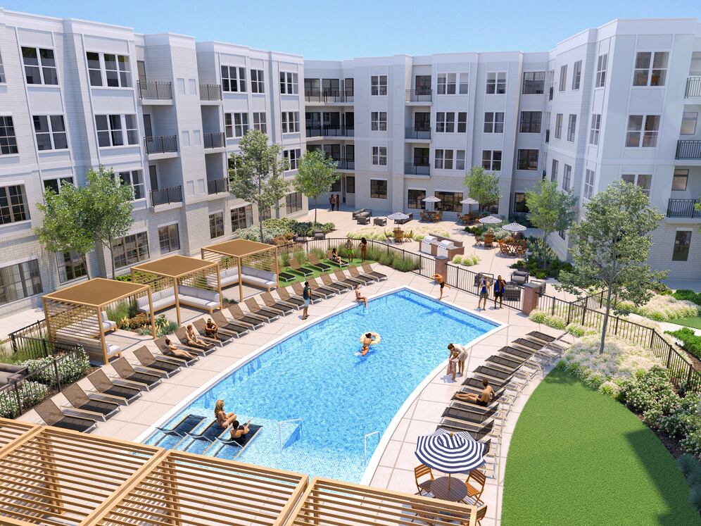 Pool and sundeck (rendering)