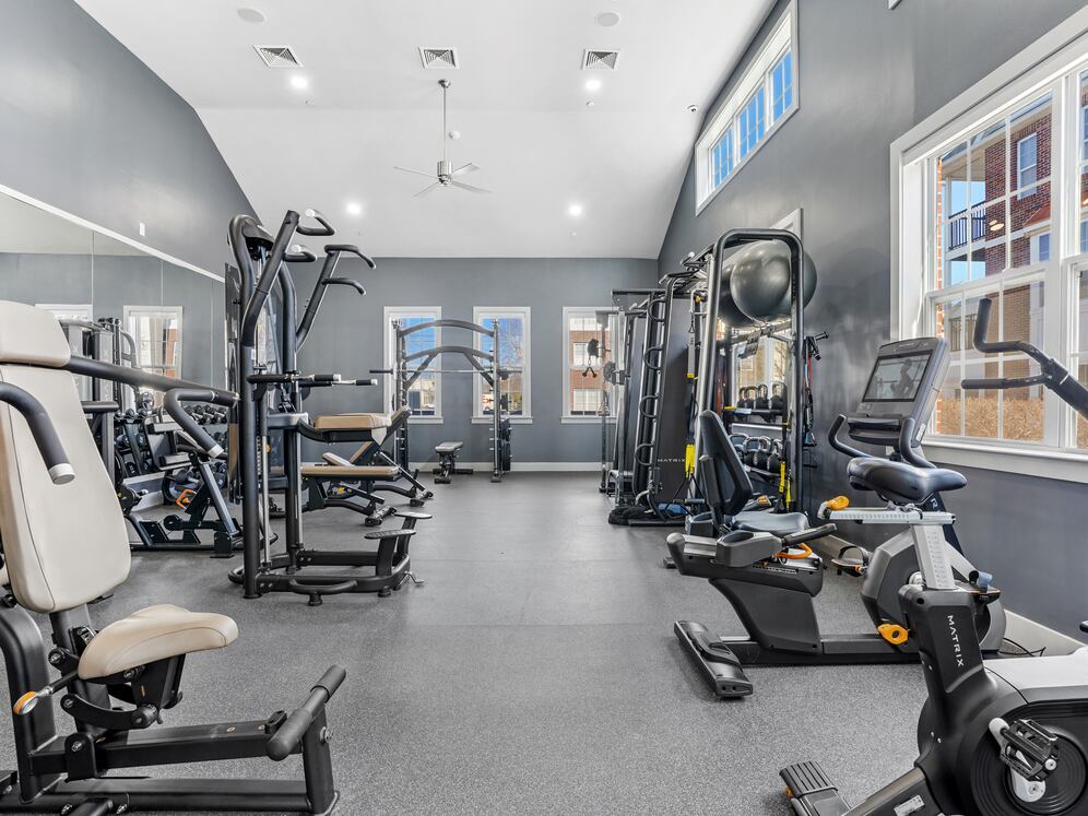 State-of-the-art fitness center with cardio and strength equipment
