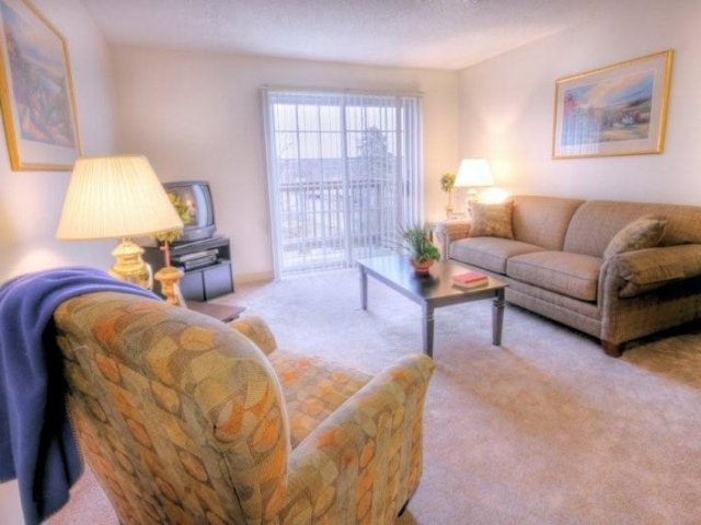 Living Room with balcony