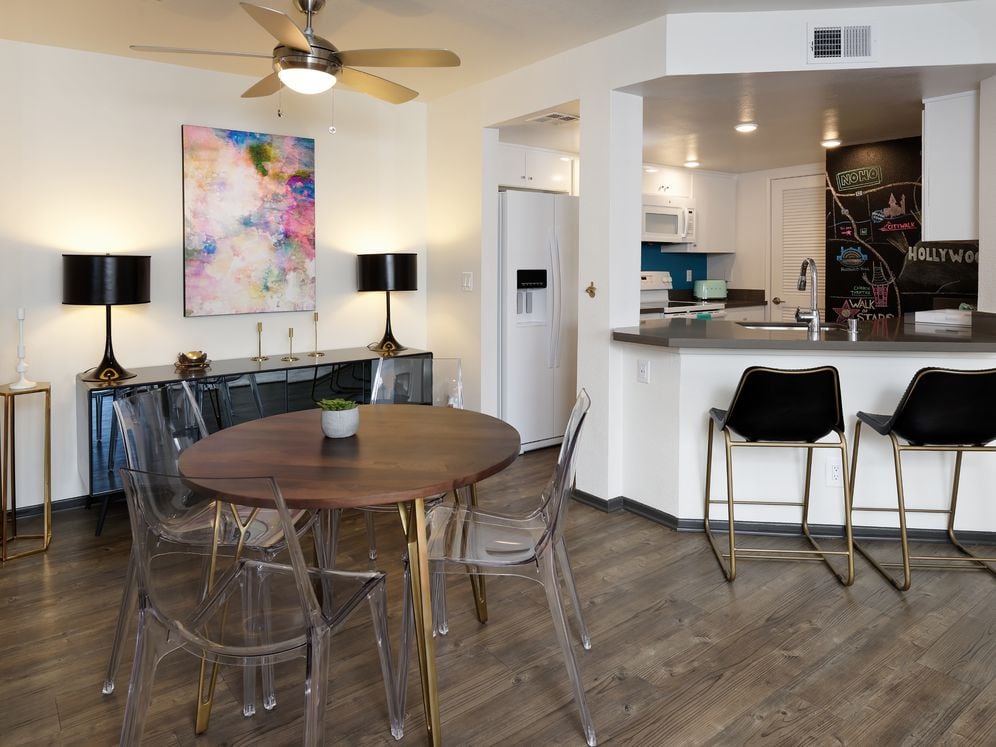 Standard Apartment Kitchen and Dining Area